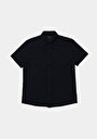 thumb-Afficher les détails de Chemise À Manches Courtes Marine Droit Regular Fit Homme