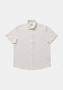 thumb-Afficher les détails de Chemise À Manches Courtes Blanc Droit Regular Fit Homme