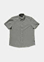 thumb-Afficher les détails de Chemise À Manches Courtes Vert Droit Regular Fit Homme