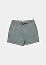thumb-Afficher les détails de Short De Bain Gris Slim Fit Doublé Homme