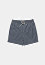 thumb-Afficher les détails de Short De Bain Bleu Regular Fit Doublé Homme