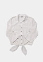 thumb-Afficher les détails de Chemise À Manches Longues Blanc Fashion Fit Droit Ratière Femme