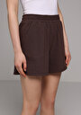 thumb-Afficher les détails de Short Marron Regular Fit Femme