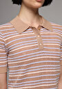 thumb-Afficher les détails de Tricot Beige Slim Fit  Femme
