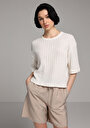 thumb-Afficher les détails de Tricoter Ecru Regular Fit  Femme