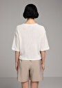 thumb-Afficher les détails de Tricoter Ecru Regular Fit  Femme