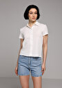 thumb-Afficher les détails de Blanc Slim Fit  Droit Rachel Femme