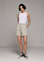 thumb-Afficher les détails de Short Blanc Regular Fit Femme