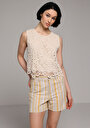 thumb-Afficher les détails de Short Beige Regular Fit Femme