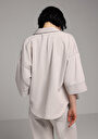thumb-Afficher les détails de Chemise À Manches Courtes  Droit Oversize Fit Femme