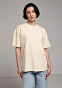 thumb-Afficher les détails de T-shirt À Manches Courtes Jaune Relaxed Fit Droit Femme
