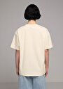 thumb-Afficher les détails de T-shirt À Manches Courtes Jaune Relaxed Fit Droit Femme