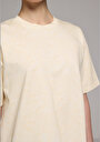 thumb-Afficher les détails de T-shirt À Manches Courtes Jaune Relaxed Fit Droit Femme