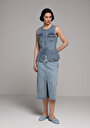 thumb-Afficher les détails de Jupe  Regular Fit Droit Jean Mdi Femme