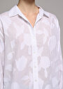 thumb-Afficher les détails de Chemise À Manches Longues Blanc Boyfriend Fit Jakarli Jacquard Femme