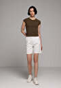 thumb-Afficher les détails de T-shirt À Manches Courtes Vert Slim Fit Droit Femme