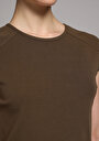 thumb-Afficher les détails de T-shirt À Manches Courtes Vert Slim Fit Droit Femme