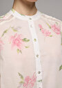 thumb-Afficher les détails de Chemise À Manches Longues Rose Fashion Fit  Voile Femme