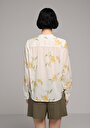 thumb-Afficher les détails de Chemise À Manches Longues Jaune Fashion Fit  Voile Femme