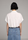 thumb-Afficher les détails de Chemise À Manches Courtes Blanc Jakarli Fashion Fit Femme