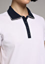 thumb-Afficher les détails de Blanc Regular Fit  Droit Pique Femme