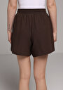 thumb-Afficher les détails de Short Marron Regular Fit Femme