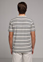 thumb-Afficher les détails de T-shirt À Manches Courtes Marine Regular Fit Rayé Homme