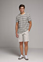 thumb-Afficher les détails de T-shirt À Manches Courtes Marine Regular Fit Rayé Homme