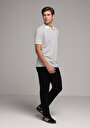 thumb-Afficher les détails de T-shirt Polo À Manches Courtes Blanc Rayé Regular Fit Homme