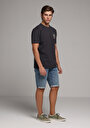 thumb-Afficher les détails de T-shirt À Manches Courtes Gris Regular Fit Droit Homme