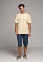 thumb-Afficher les détails de T-shirt À Manches Courtes Jaune Comfort Fit Droit Homme