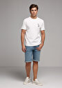 thumb-Afficher les détails de T-shirt À Manches Courtes Blanc Regular Fit Droit Homme