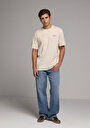 thumb-Afficher les détails de T-shirt À Manches Courtes Beige Comfort Fit Droit Homme