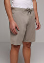 thumb-Afficher les détails de Short Beige Regular Fit Homme