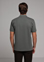 thumb-Afficher les détails de T-shirt Polo À Manches Courtes Kaki Droit Regular Fit Homme