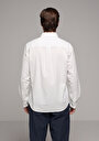 thumb-Afficher les détails de Chemise À Manches Longues Blanc Regular Fit Droit Jacquard Homme