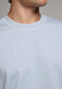 thumb-Afficher les détails de T-shirt À Manches Courtes Bleu Comfort Fit Droit Homme
