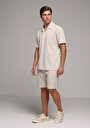 thumb-Afficher les détails de Short Ecru Regular Fit Homme
