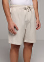 thumb-Afficher les détails de Short Ecru Regular Fit Homme