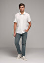 thumb-Afficher les détails de Chemise À Manches Courtes Blanc Droit Regular Fit Homme