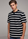 thumb-Afficher les détails de T-shirt À Manches Courtes Marine Comfort Fit Rayé Homme