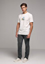 thumb-Afficher les détails de T-shirt À Manches Courtes Blanc Regular Fit Droit Homme