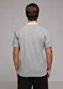thumb-Afficher les détails de T-shirt À Manches Courtes Gris Regular Fit Droit Homme