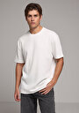 thumb-Afficher les détails de T-shirt À Manches Courtes Blanc Comfort Fit Droit Homme