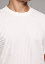 thumb-Afficher les détails de T-shirt À Manches Courtes Blanc Comfort Fit Droit Homme