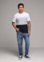 thumb-Afficher les détails de T-shirt À Manches Courtes Marine Regular Fit Rayé Homme