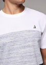 thumb-Afficher les détails de T-shirt À Manches Courtes Marine Regular Fit Rayé Homme