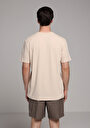 thumb-Afficher les détails de T-shirt À Manches Courtes Beige Regular Fit Droit Homme