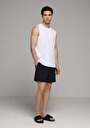 thumb-Afficher les détails de Short De Bain Noir Regular Fit Doublé Homme