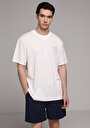 thumb-Afficher les détails de T-shirt À Manches Courtes Blanc Comfort Fit Droit Homme
